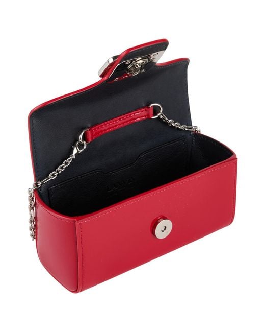 Lanvin Red Cross-Body Bag Leather