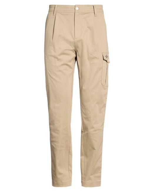 Aeronautica Militare Natural Pants Cotton, Elastane for men