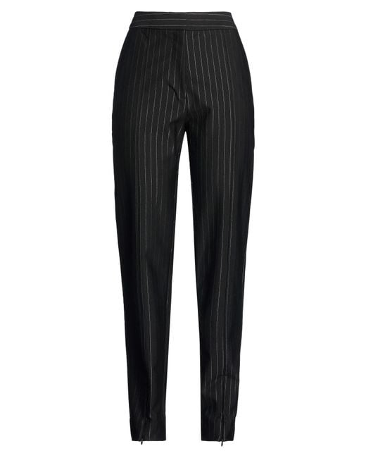 Ganni Black Pants Ecovero Viscose, Polyester, Elastane