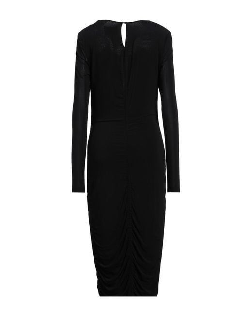 Isabel Marant Black Midi Dress Viscose, Elastane