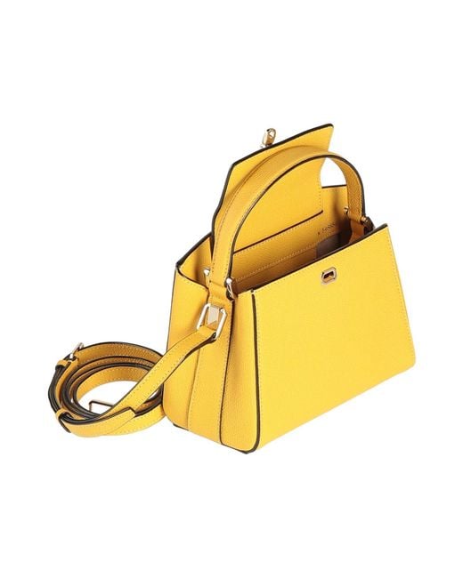 Valextra Yellow Handbag