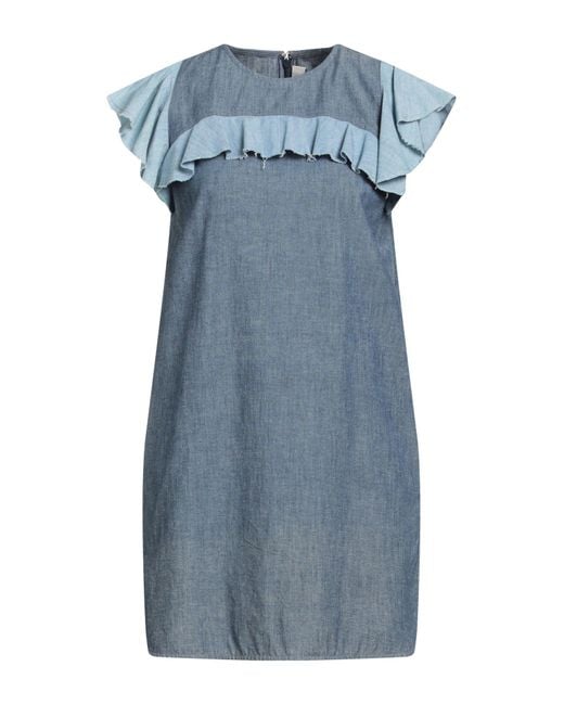 Golden Goose Deluxe Brand Blue Mini Dress