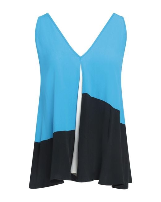 Top MEIMEIJ de color Blue
