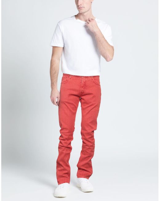 Hand Picked Red Jeans for men