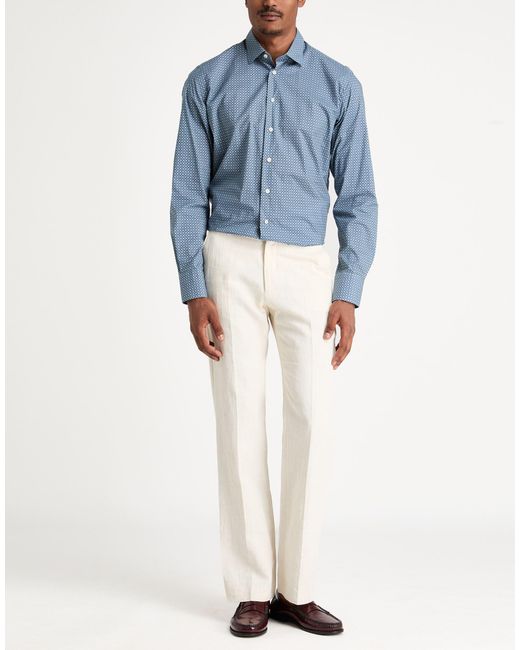 BASTONCINO Blue Shirt Cotton for men