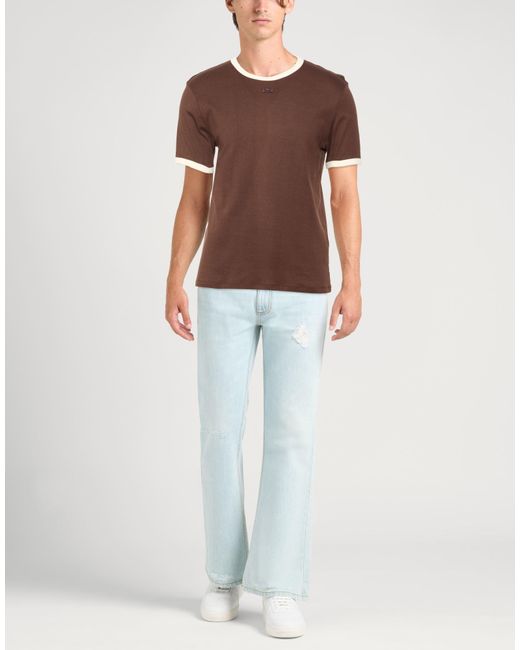 Sandro Brown T-Shirt Cotton for men