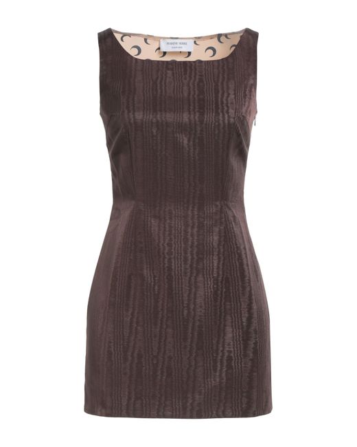 MARINE SERRE Brown Mini Dress