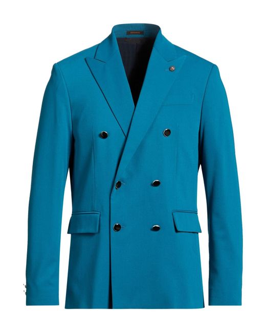 Officina 36 Blue Blazers for men
