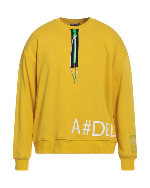 Alessandro Dell'acqua Yellow Sweatshirt for men