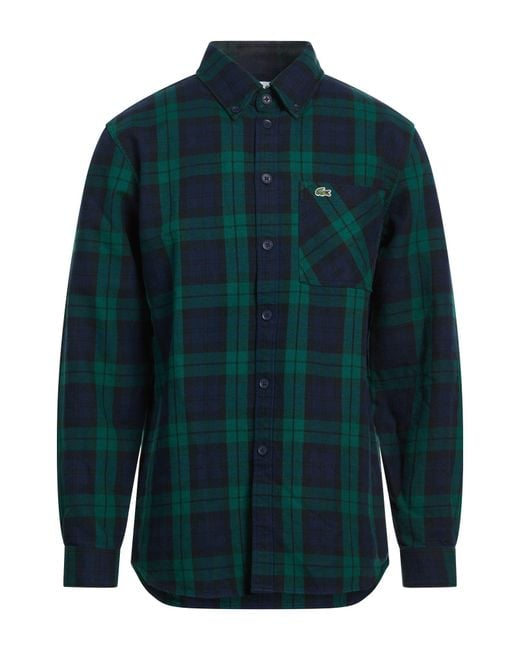 Lacoste Blue Shirt Cotton for men
