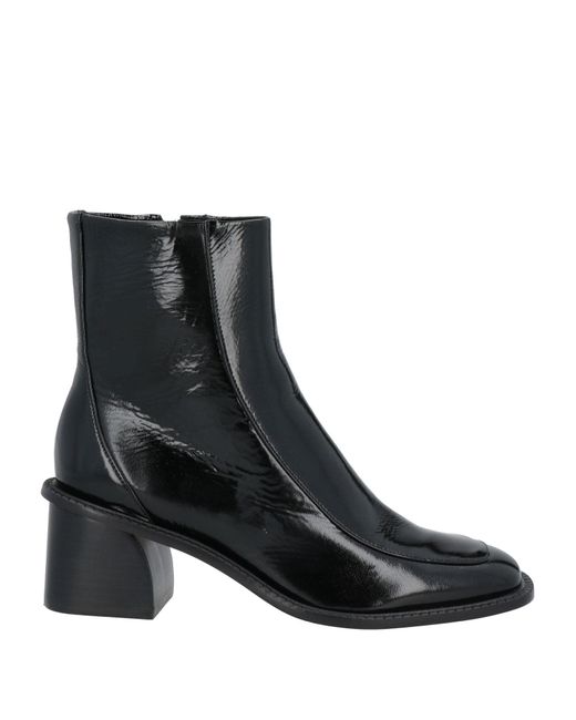 Sandro Black Ankle Boots Leather