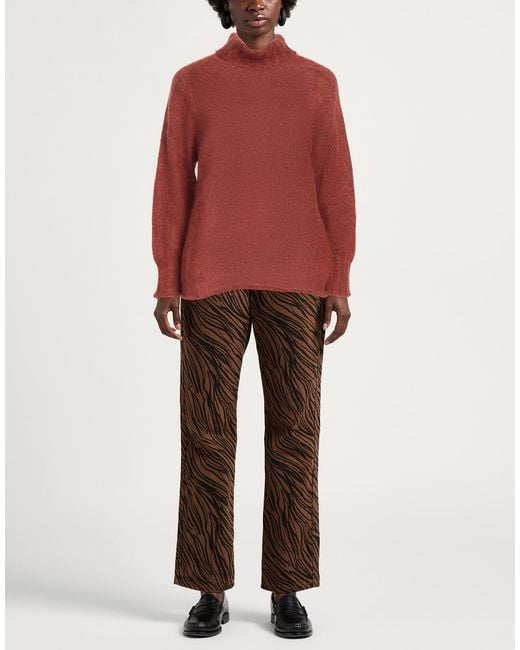 Alpha Studio Red Turtleneck