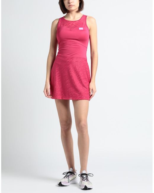 EA7 Pink Mini Dress Polyamide, Elastane, Polyester