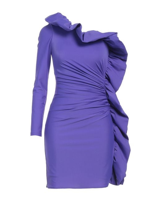 P.A.R.O.S.H. Purple Mini Dress