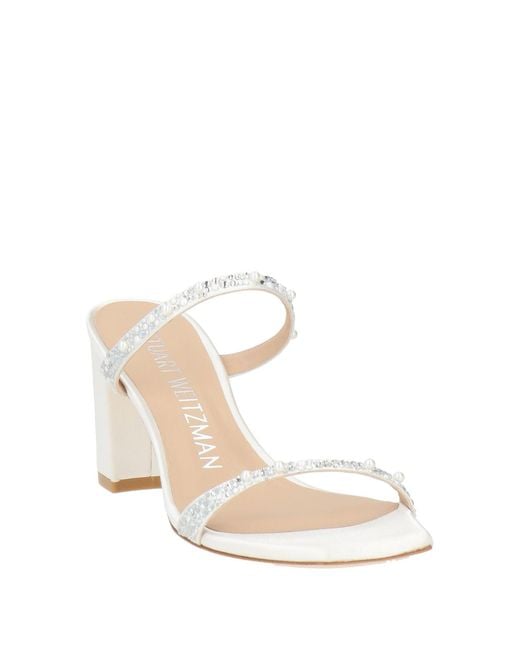 Stuart Weitzman Natural Sandals Textile Fibers