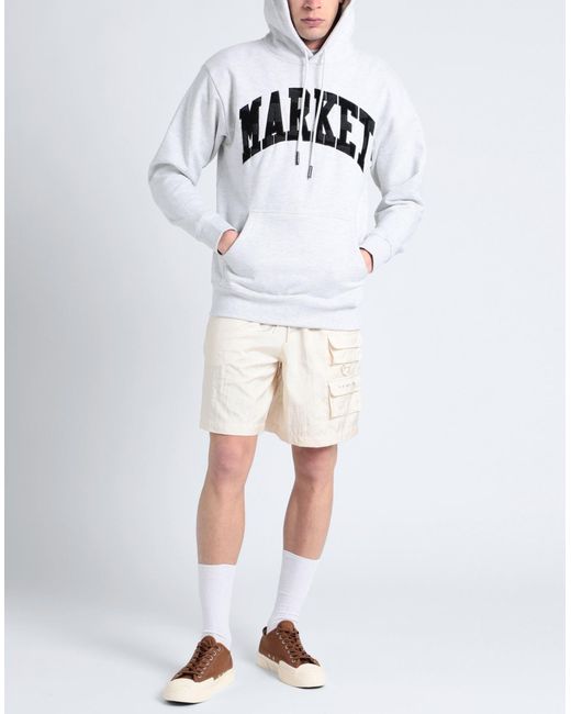 Market White Sweatshirt for men