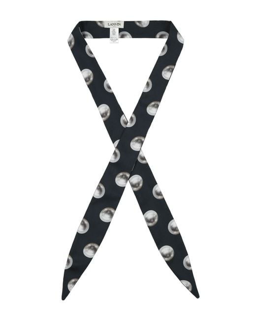 Lanvin Black Scarves