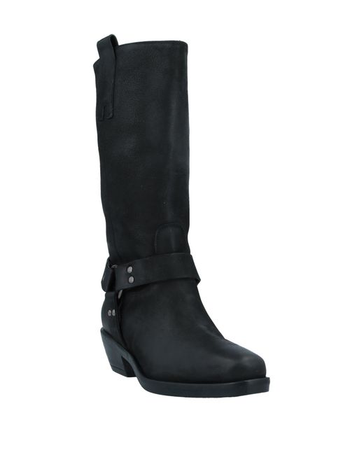 Lorenzo Mari Black Boot Soft Leather