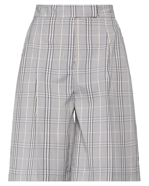 ViCOLO Gray Lilac Shorts & Bermuda Shorts Polyester, Viscose, Elastane