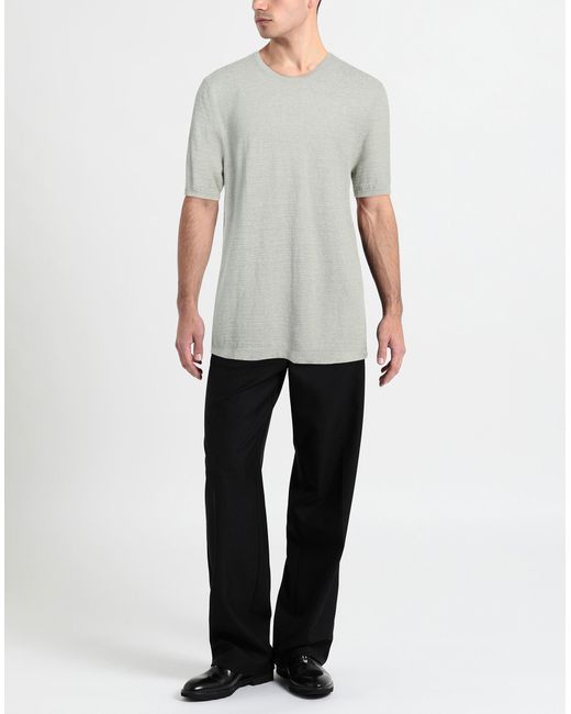 Gran Sasso Gray Light Sweater Linen, Cotton for men