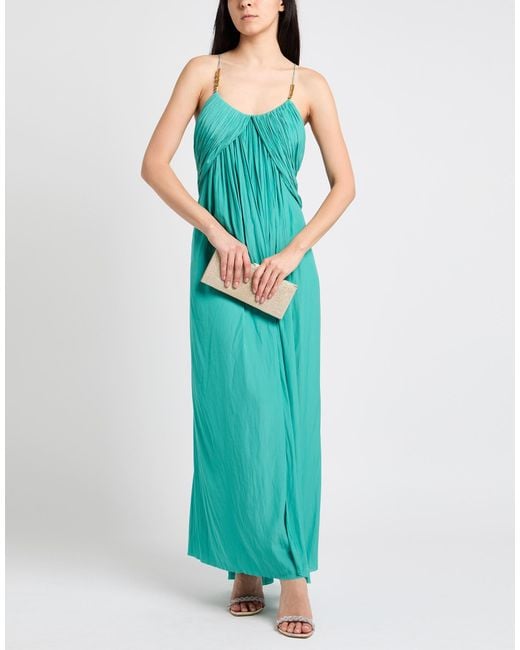 Lanvin Maxi Dress in Green | Lyst