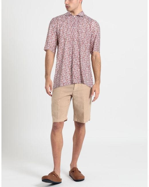 De Petrillo Pink Shirts for men