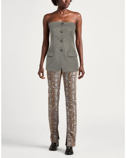 ViCOLO Gray Top Polyester, Viscose, Elastane