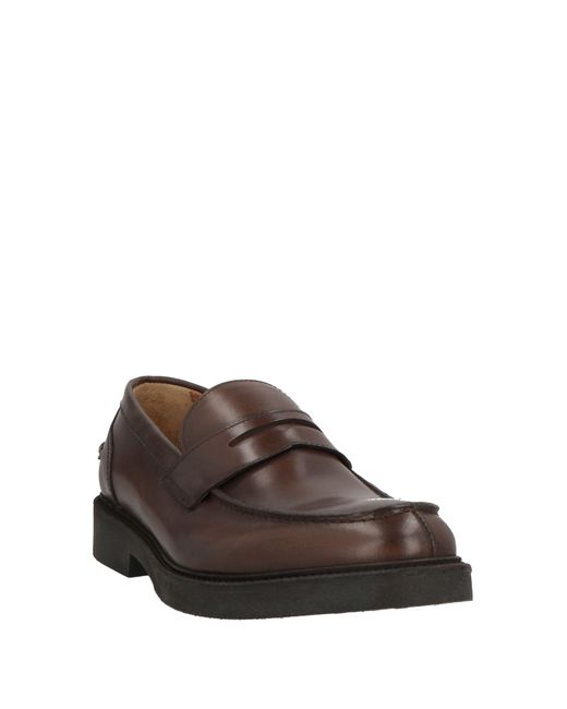 Calpierre Brown Loafers Calfskin for men
