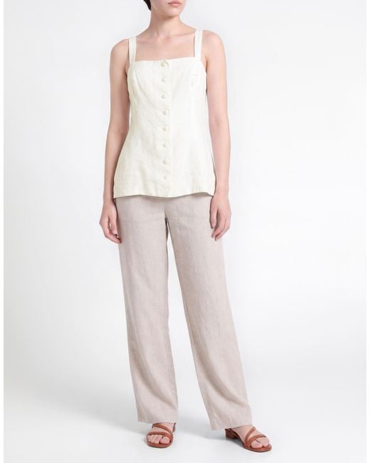 Faithfull The Brand White Top Linen