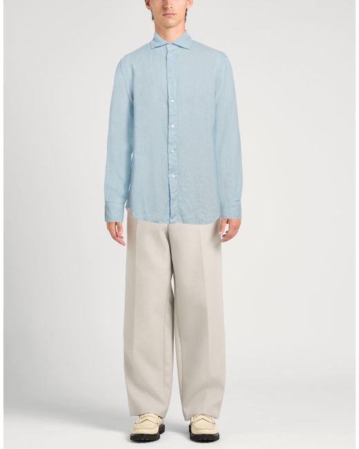 Camisa Barena de hombre de color Blue