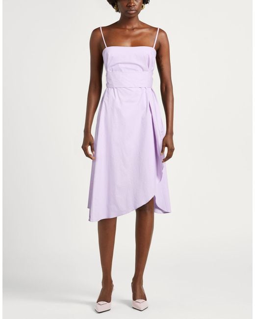 ARMANI EXCHANGE Purple Midi Dresses