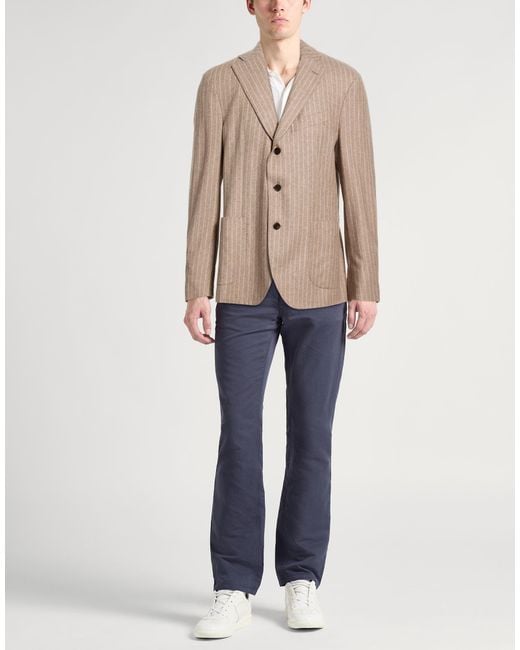 Drumohr Natural Blazer Virgin Wool, Polyamide for men