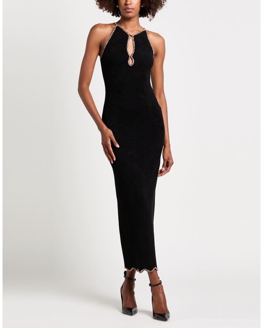Sandro Black Maxi-Kleid