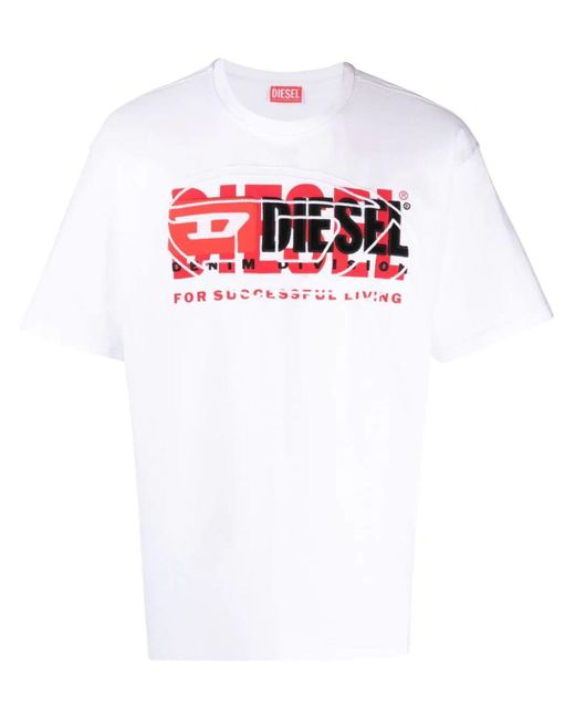 T-shirt di DIESEL in White da Uomo