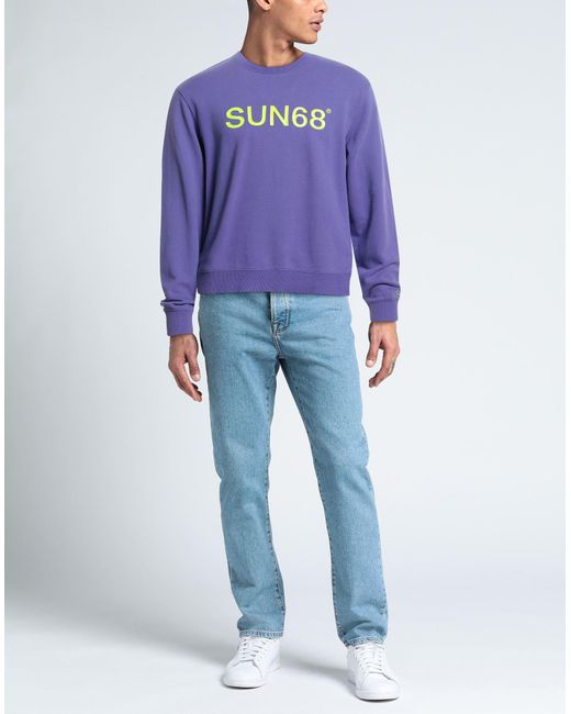 Sun 68 Blue Sweatshirt for men