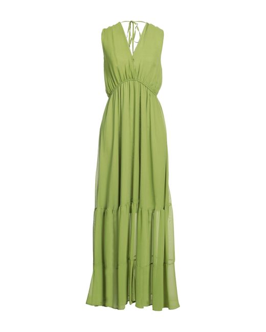 Gai Mattiolo Green Maxi Dress Polyester