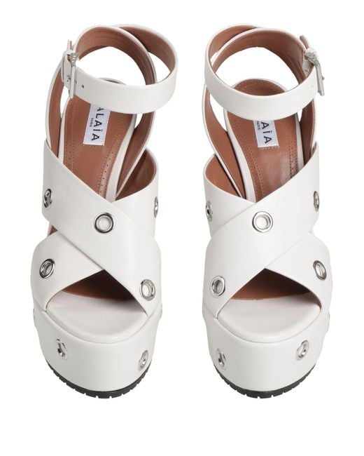 Alaïa White Sandals