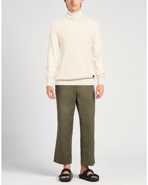 Isaia White Turtleneck for men
