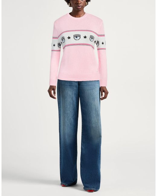 Chiara Ferragni Pink Jumper