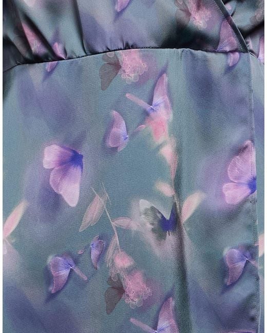 HUGO Blue Mini Dress Recycled Polyester, Polyester