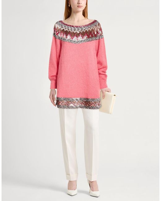 Alberta Ferretti Pink Coral Sweater Viscose