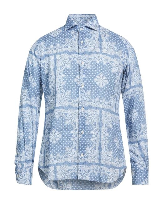Fedeli Blue Shirts for men