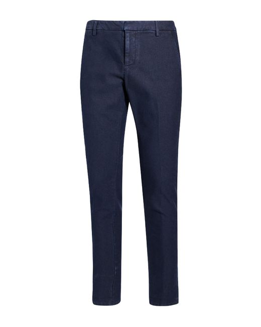Dondup Blue Pants Cotton, Elastane for men