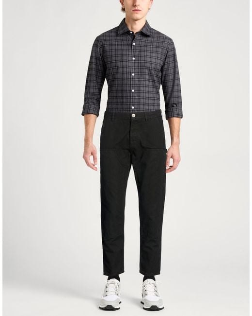 Eleventy Black Pants Cotton for men