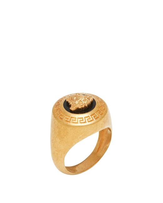 Versace Metallic Ring for men