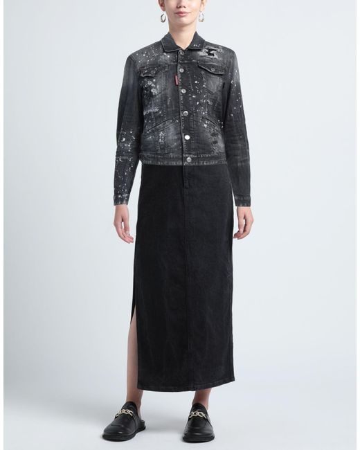 DSquared² Black Denim Outerwear