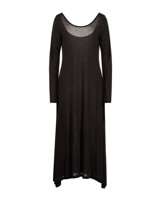 Jucca Black Midi Dress Lyocell