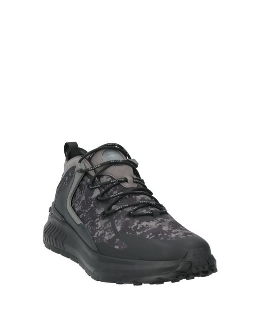 Tod's Black Sneakers Textile Fibers, Leather for men