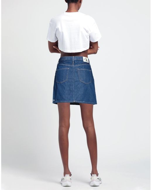 Calvin Klein Blue Denim Skirt