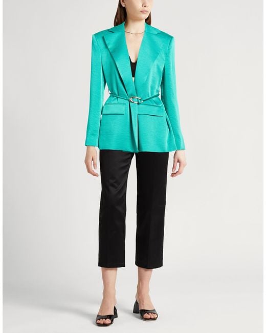 Liu Jo Blue Blazer Polyester